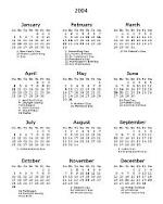 Print a calendar