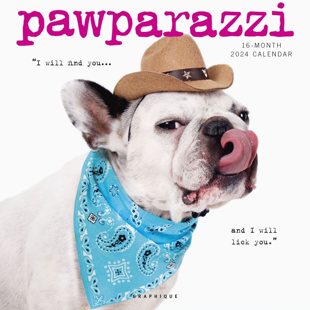 Pawparazzi 2024 Wall Calendar