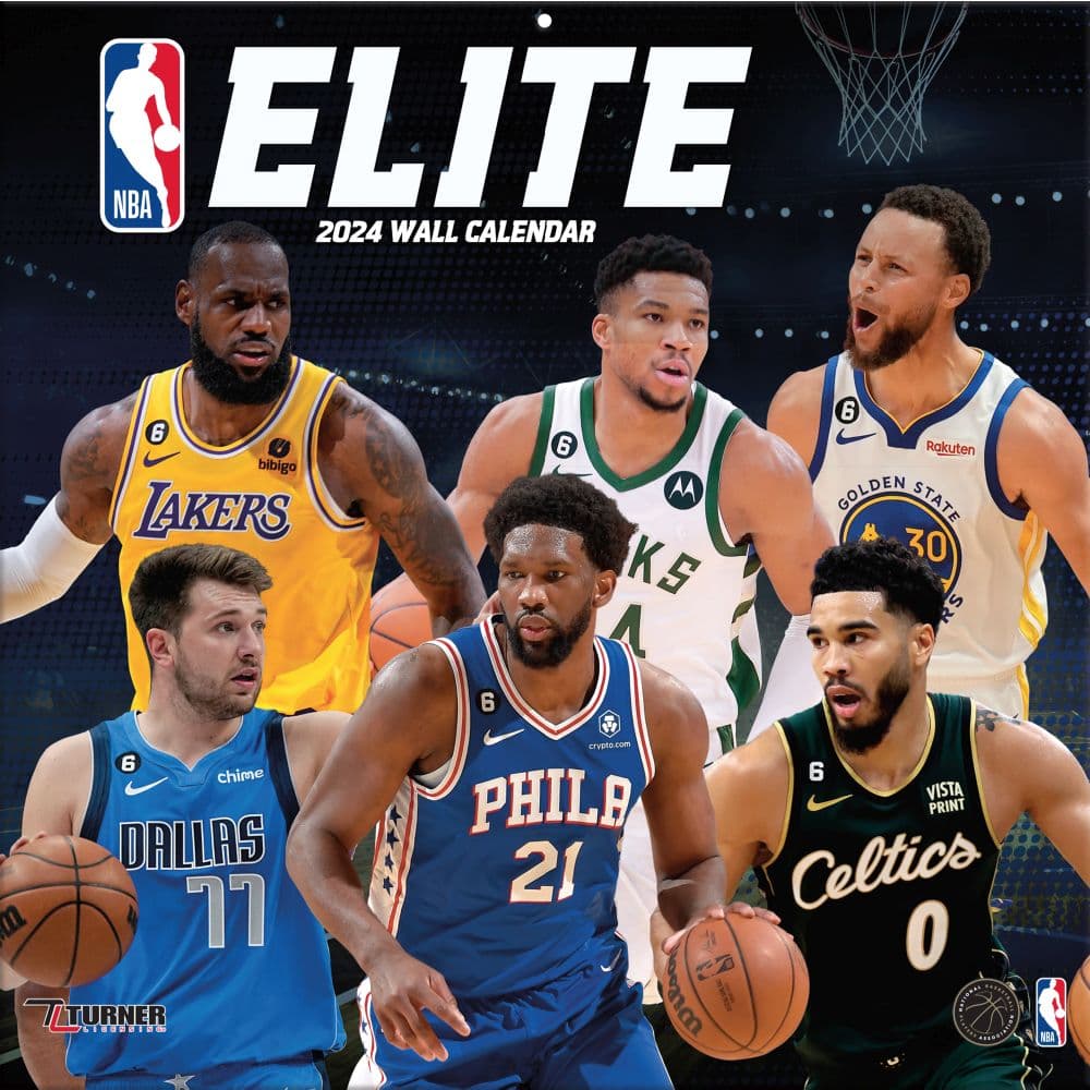 Gifts NBA Elite All Stars 2019 Wall Calendar 12" X 12" Nba, Turner sport, Calend