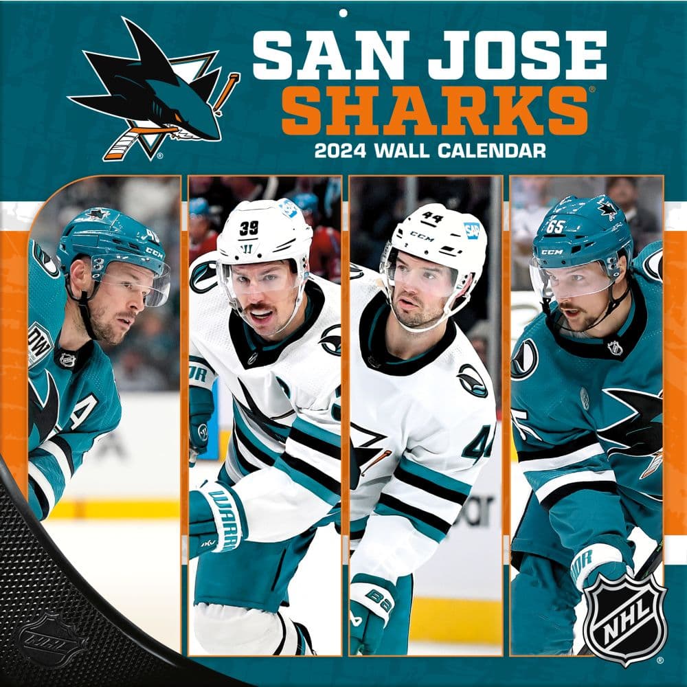 NHL San Jose Sharks 2025 Wall Calendar