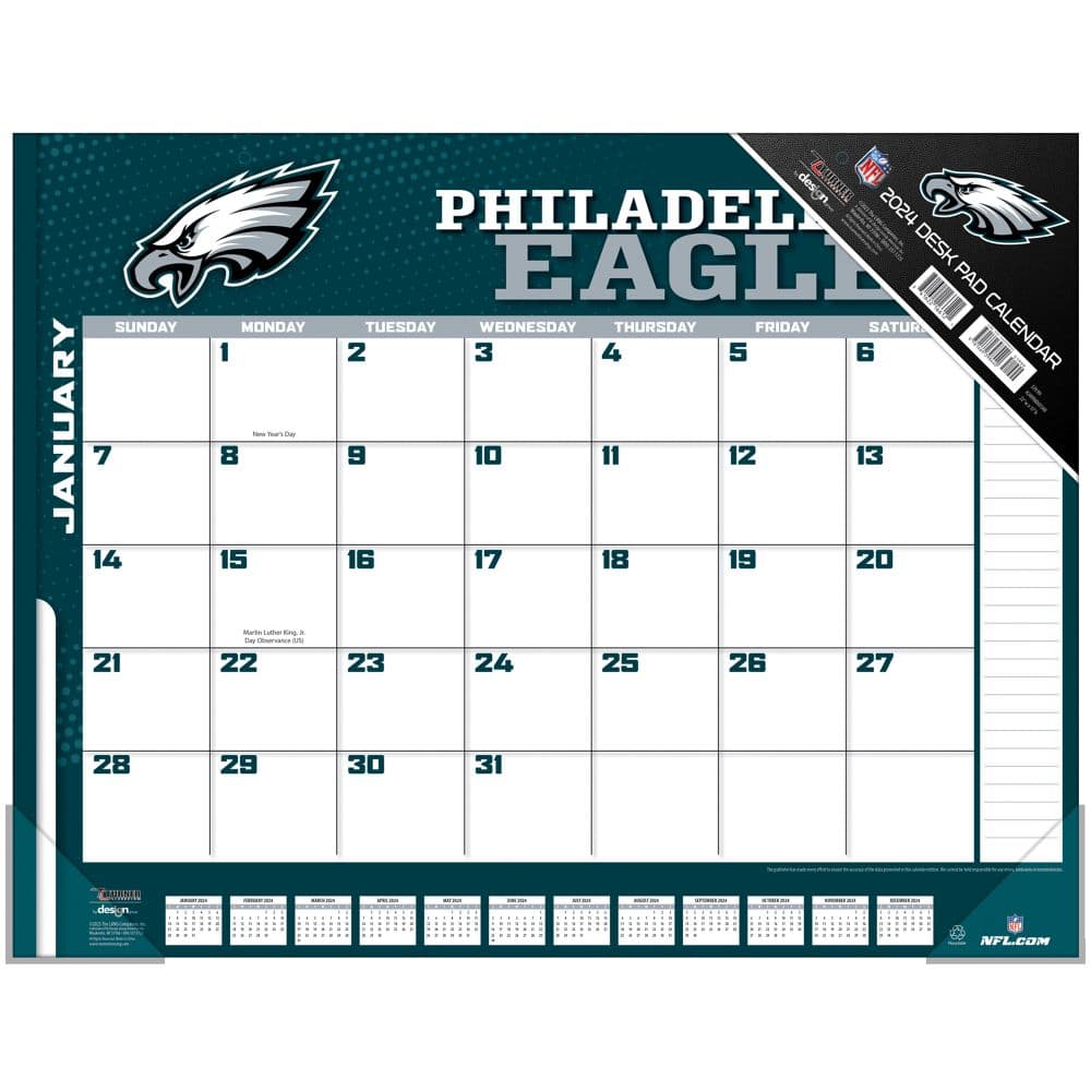 NFL Philadelphia Eagles 2024 Desk Pad   50 