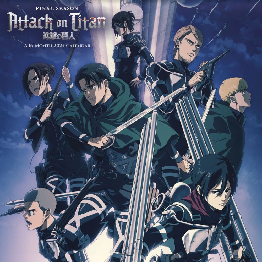 Attack On Titan 2024 Wall Calendar   576 