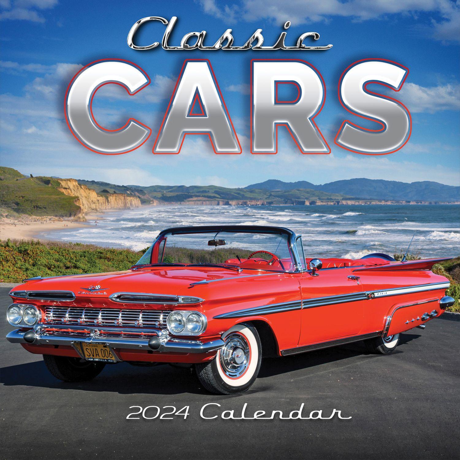 Classic Cars 2024 Wall Calendar