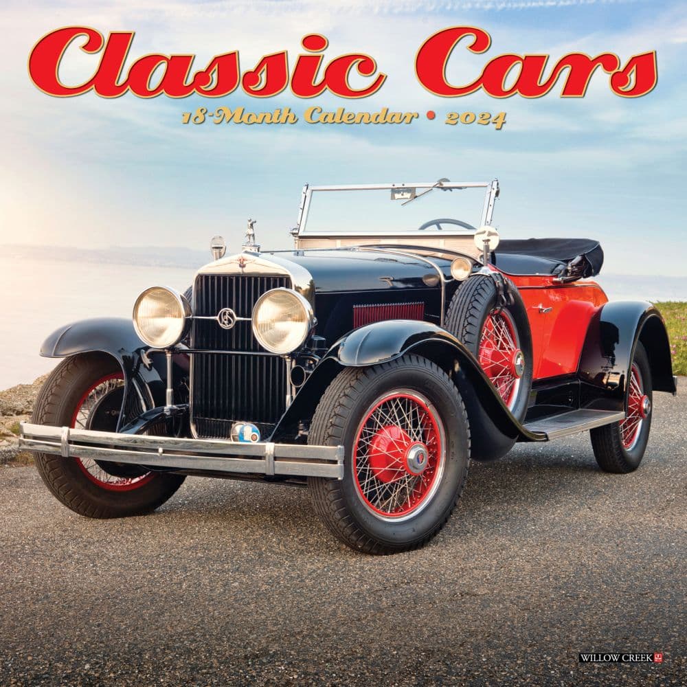 Classic Cars 2024 Mini Wall Calendar