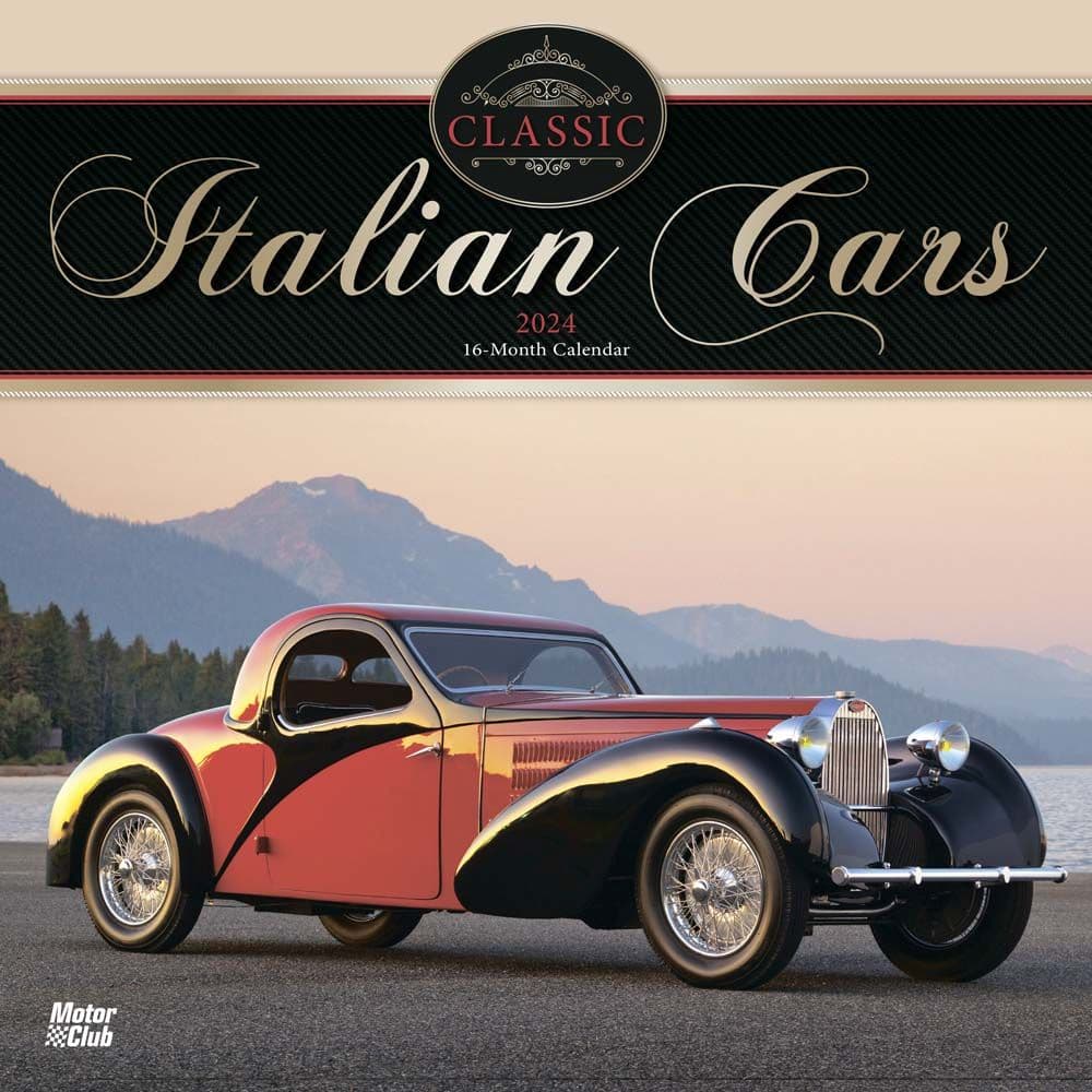 Classic Italian Cars Motor Club 2024 Wall Calendar