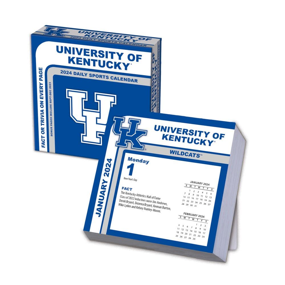 Kentucky Wildcats 2024 Desk Calendar
