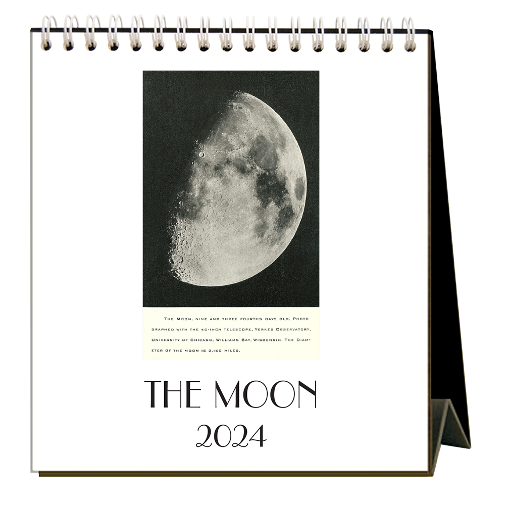 Moon 2024 Easel Desk Calendar