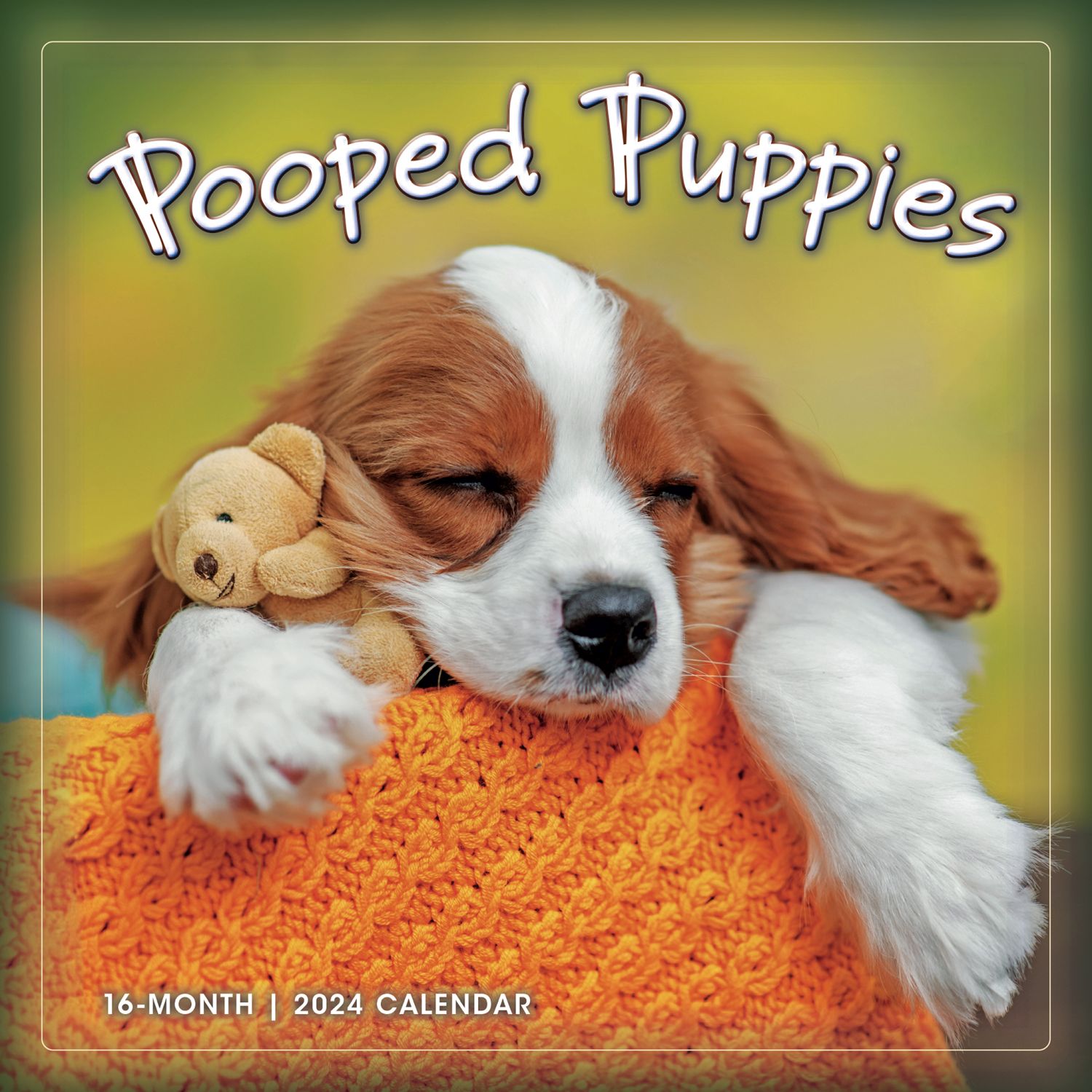 Pooped Puppies 2024 Wall Calendar