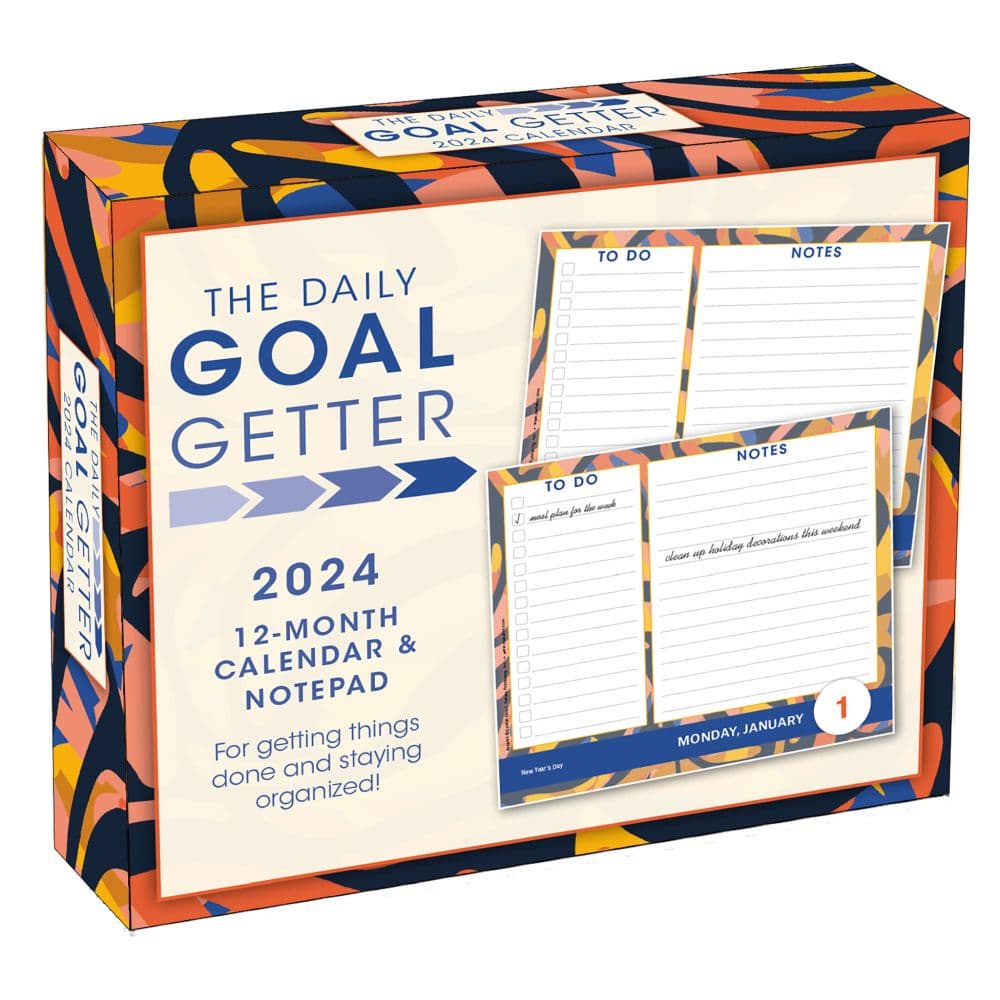 Daily Goal Getter 2024 Desk Calendar