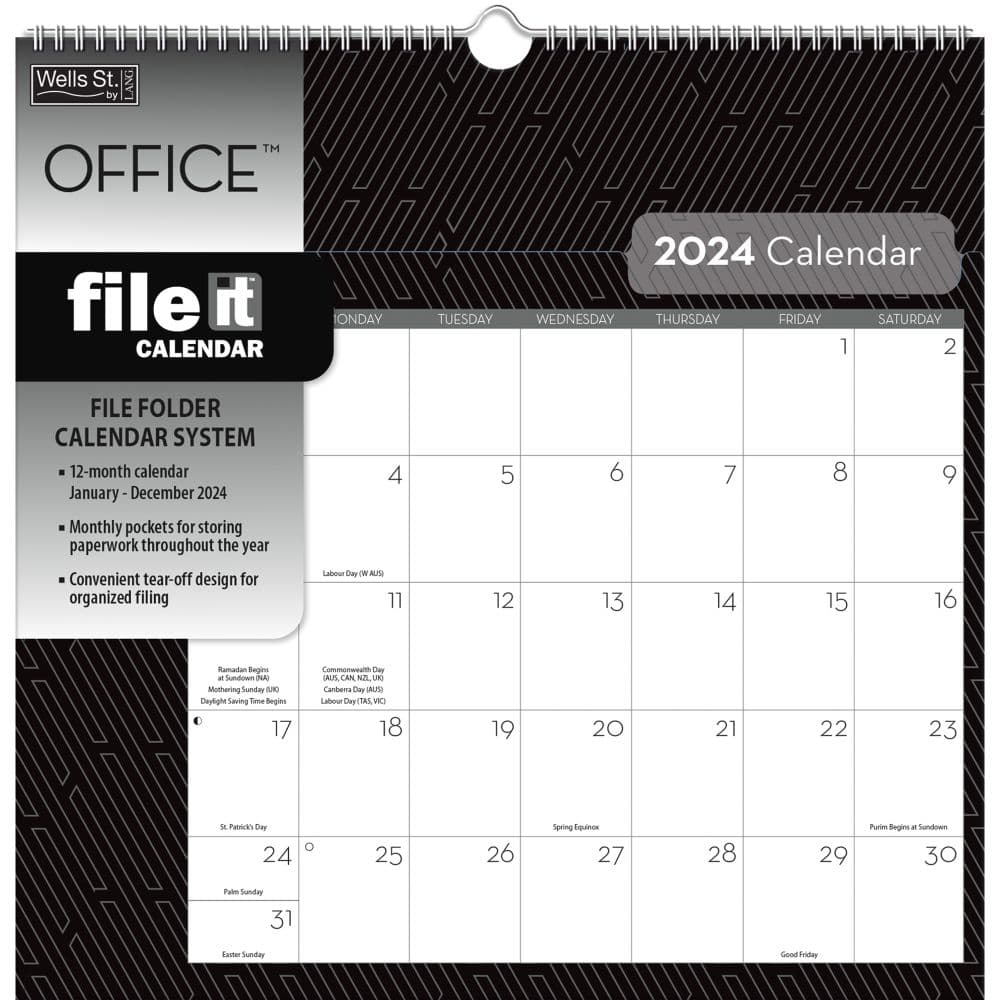 Office File It 2024 Wall Calendar