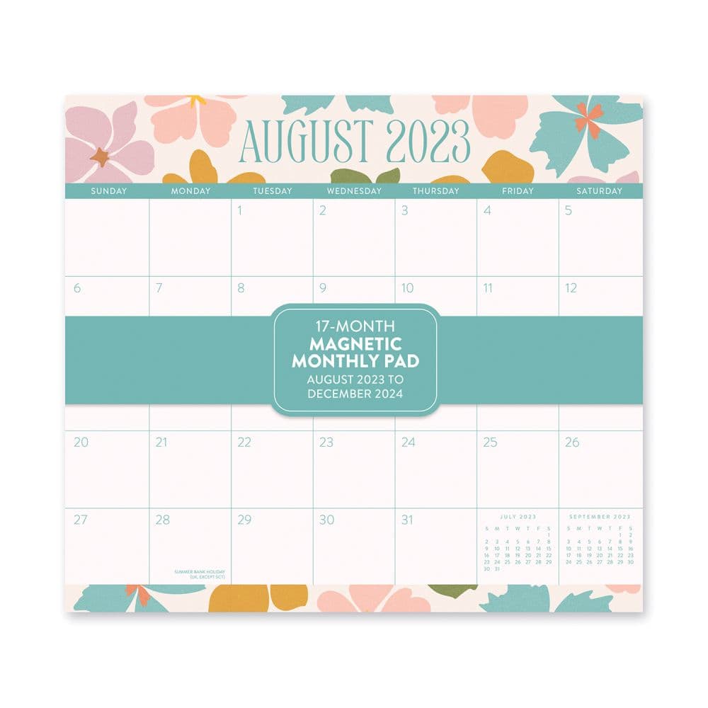 Modern Floral 2024 Magnetic Calendar