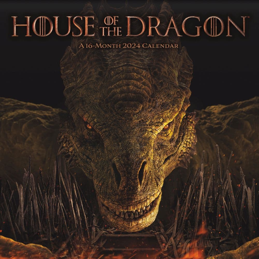 Game of Thrones House of Dragon 2024 Wall Calendar