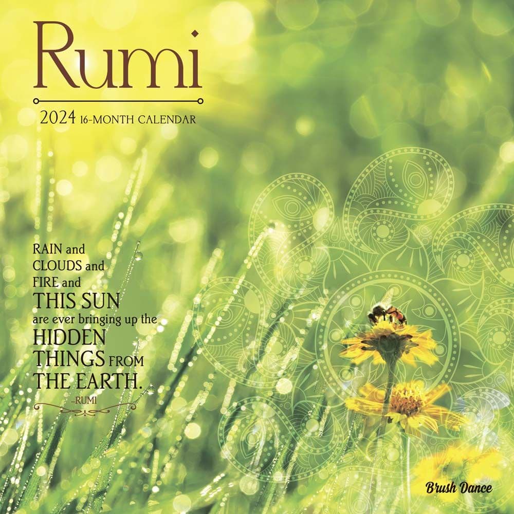 Poetry of Rumi 2024 Wall Calendar