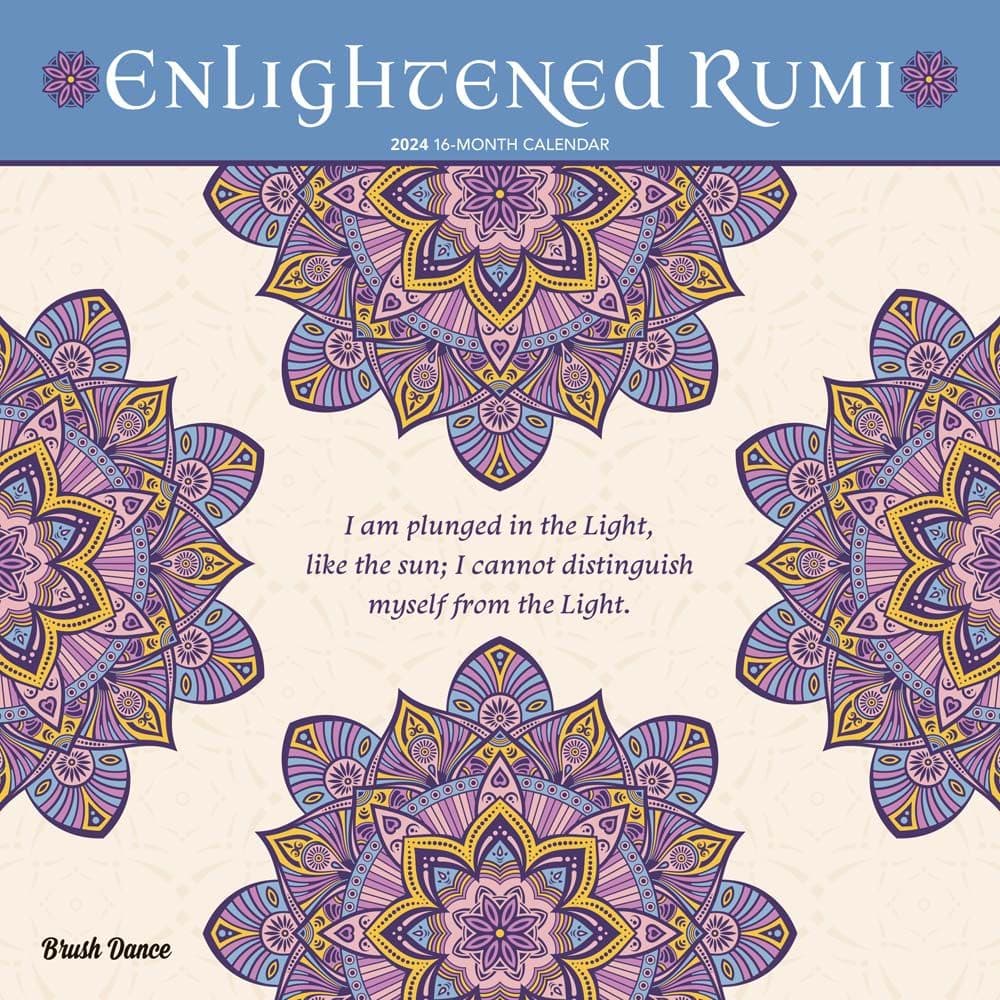 Enlightened Rumi 2024 Wall Calendar