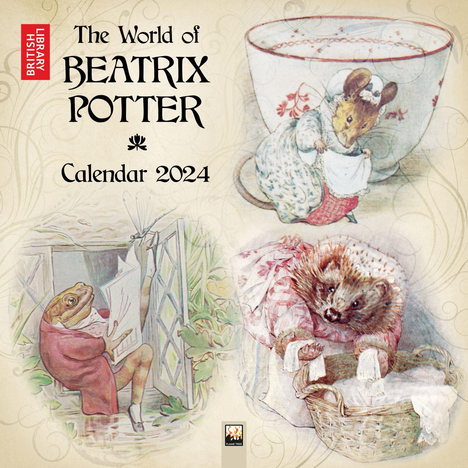 Beatrix Potter Library 2024 Wall Calendar