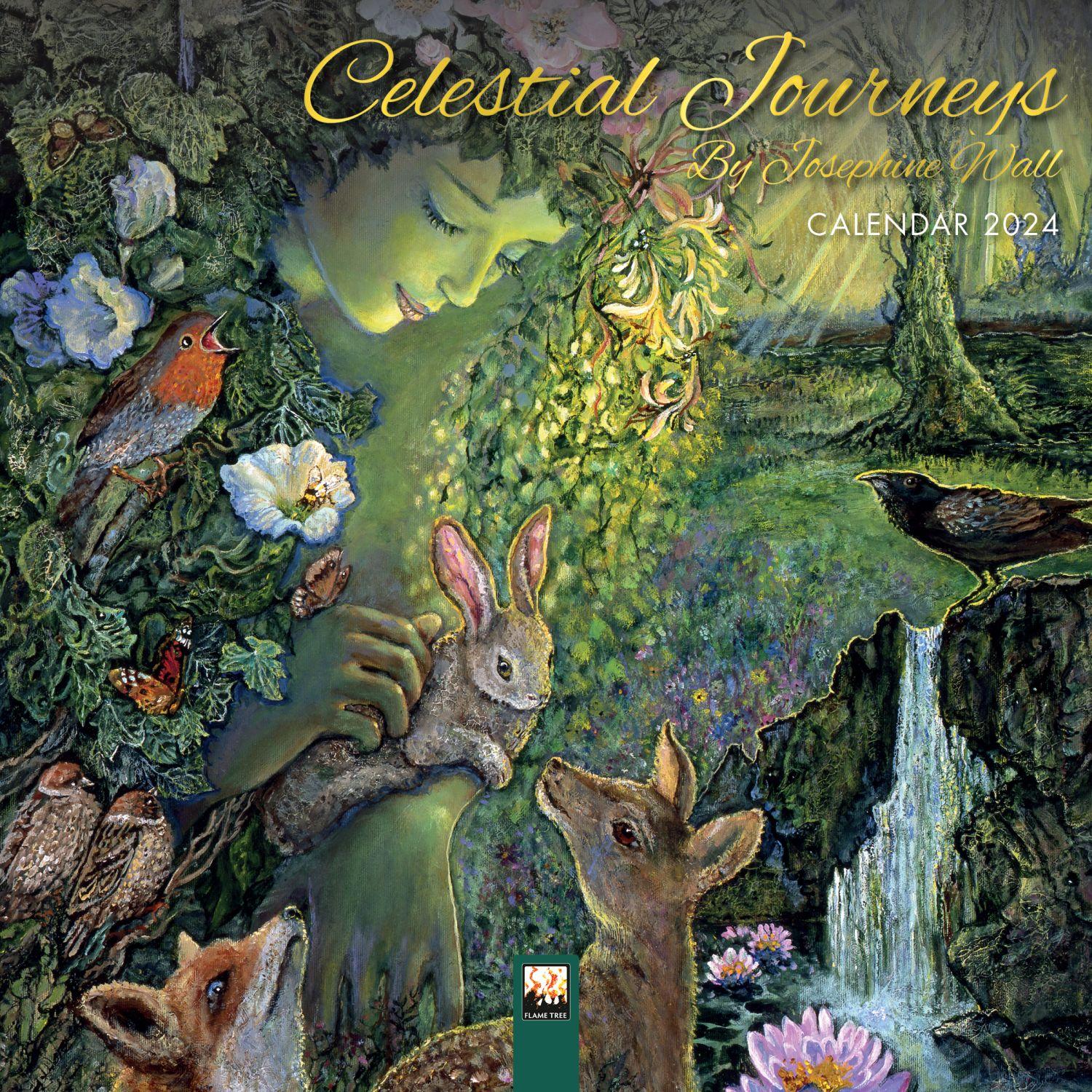 Celestial Journeys by Josephine 2024 Mini Wall Calendar