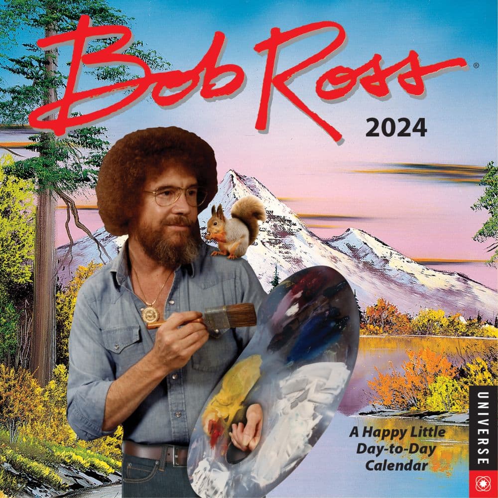 Bob Ross 2024 Desk Calendar