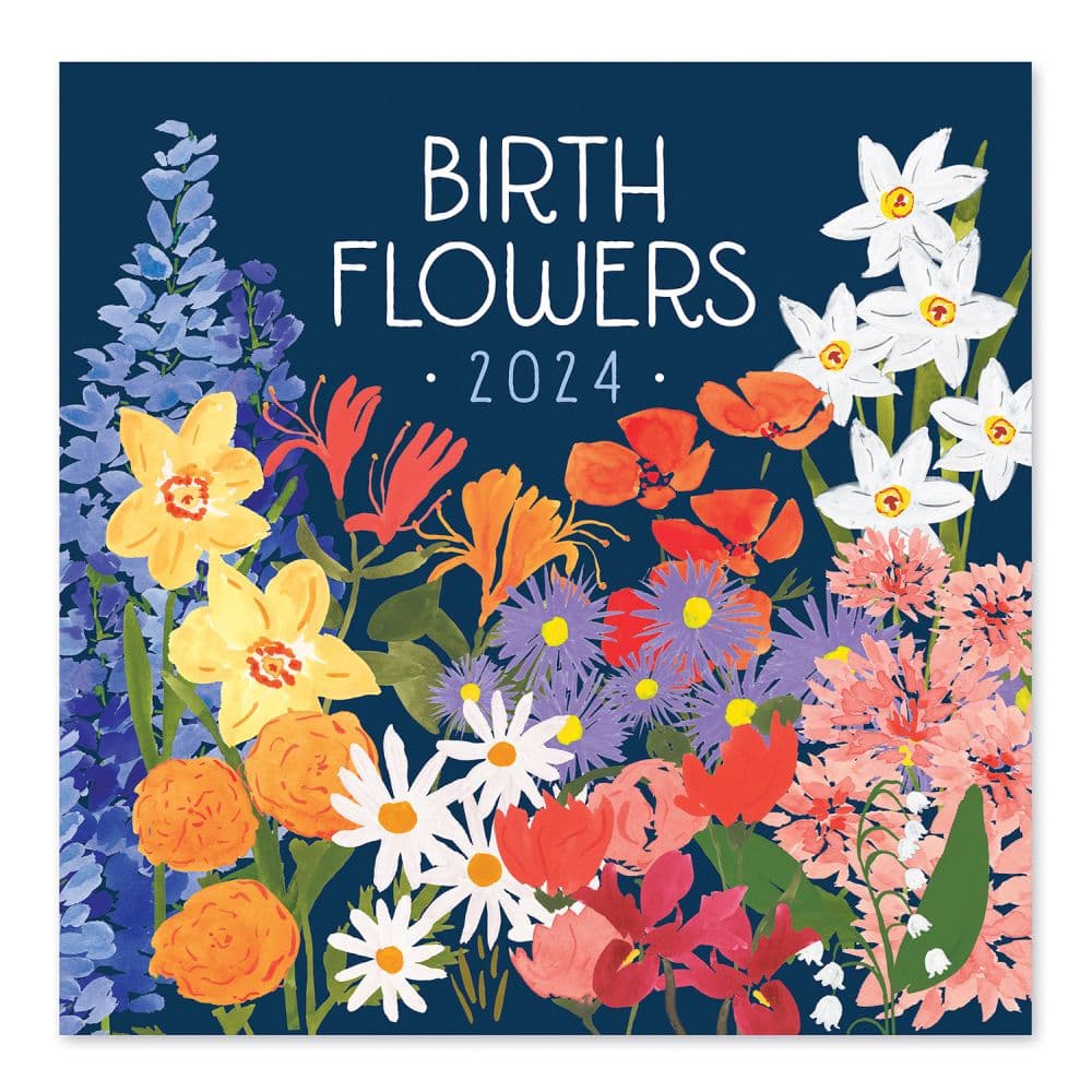 Birth Flowers 2024 Wall Calendar