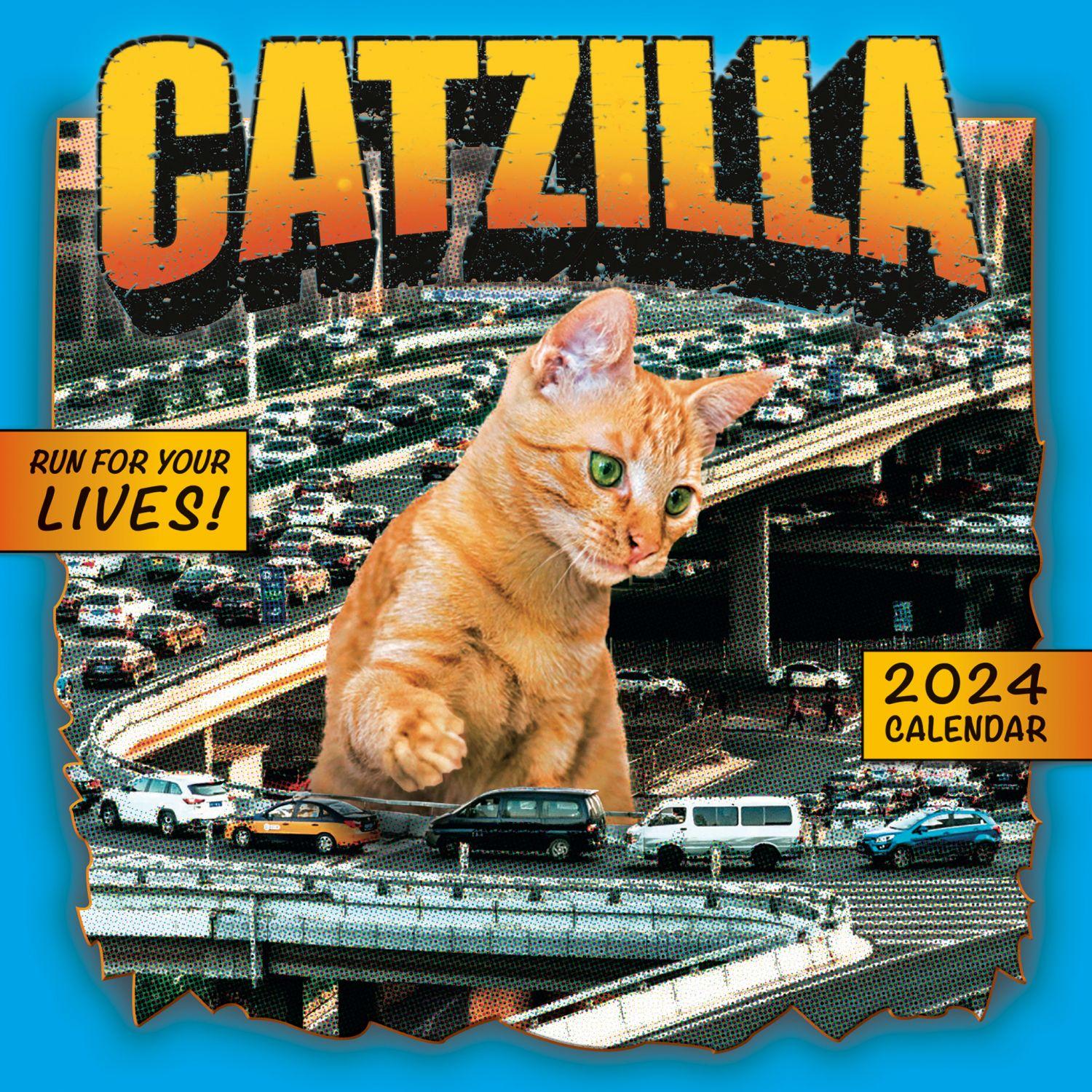 Catzilla 2024 Mini Wall Calendar