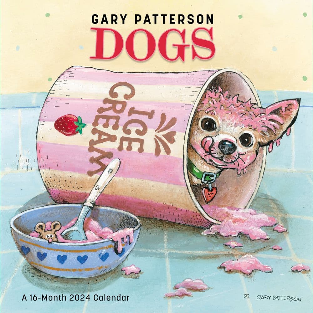 Dogs Pattersons 2024 Wall Calendar