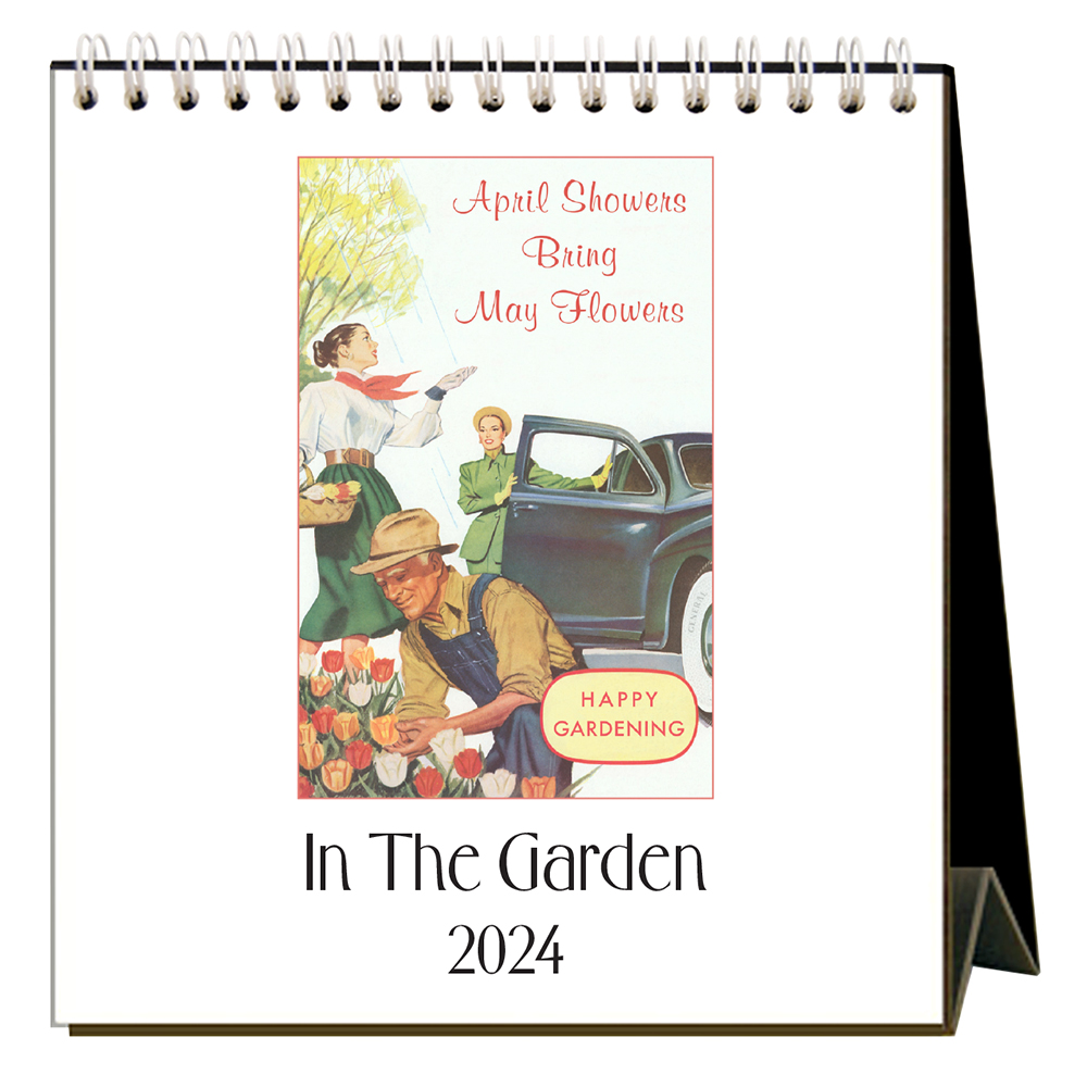 In the Garden 2024 Easel Desk Calendar