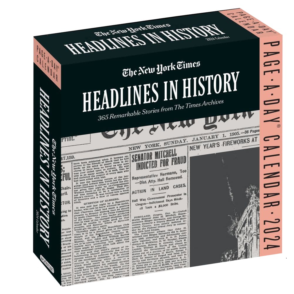 New York Times Headlines in History 2024 Desk Calendar