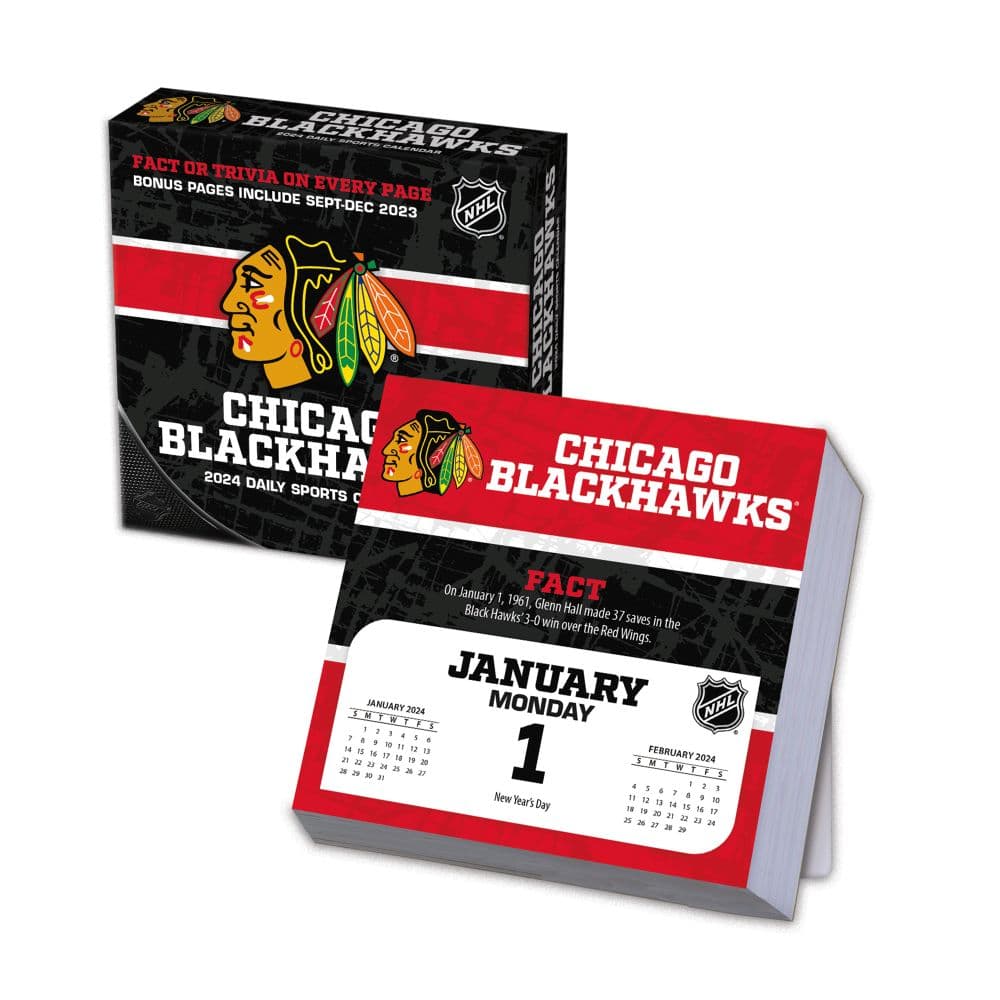 Chicago Blackhawks 2024 Desk Calendar