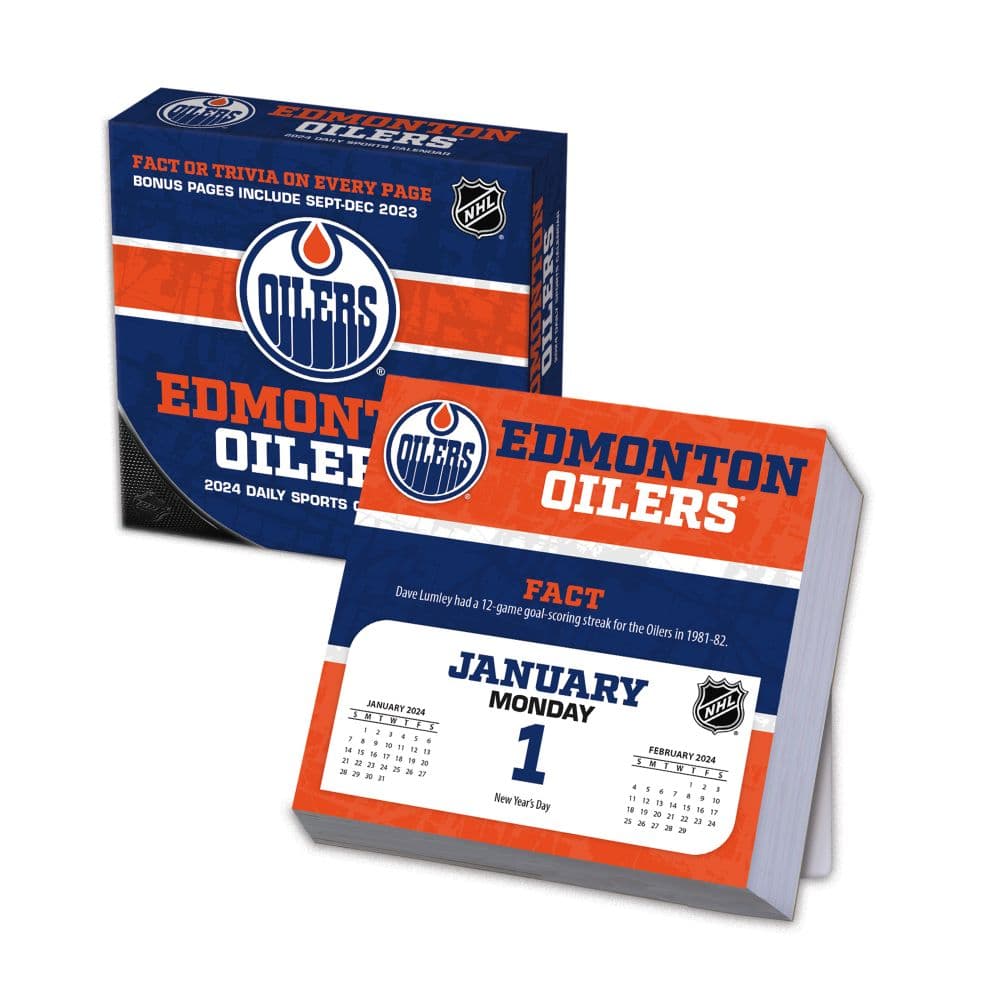 Edmonton Oilers 2024 Desk Calendar