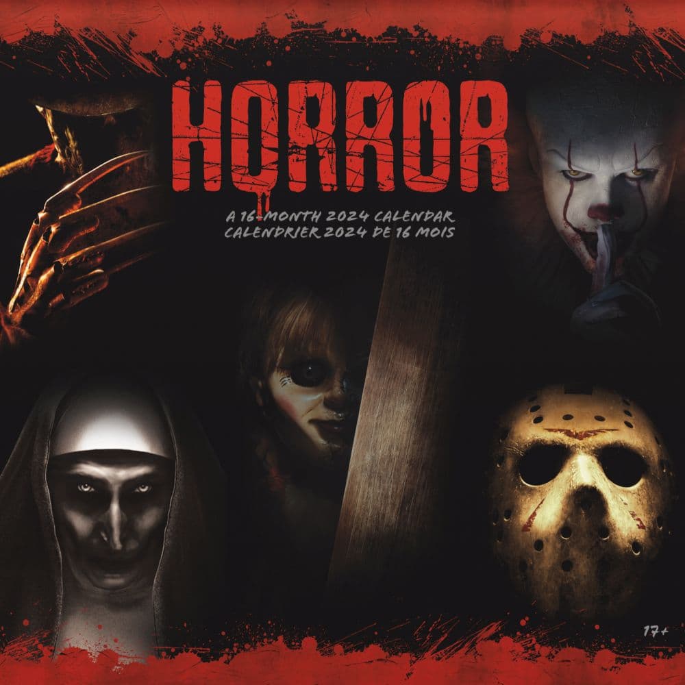 Horror Collection- French 2024 Wall Calendar