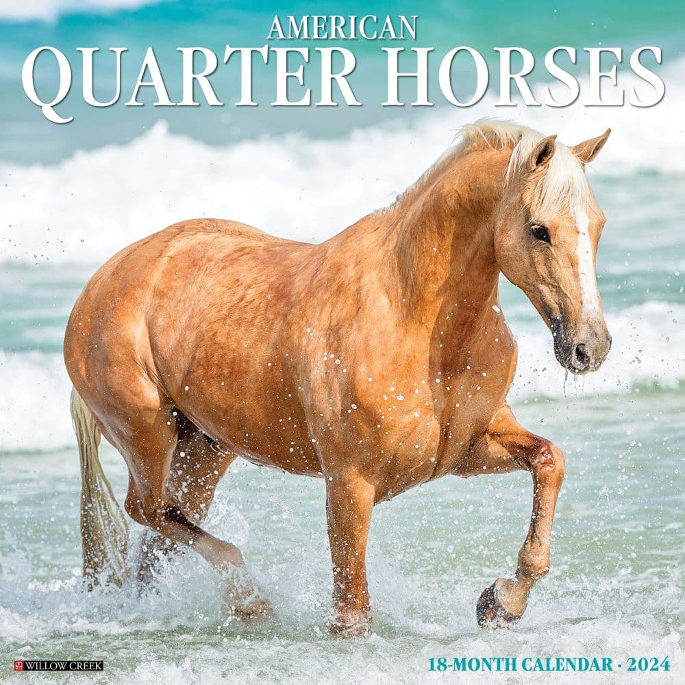 American Quarter Horses 2024 Wall Calendar