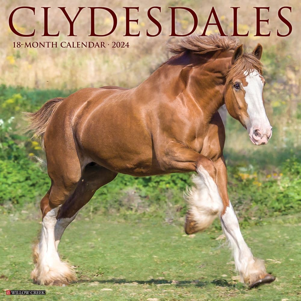 Clydesdales Horses 2024 Wall Calendar