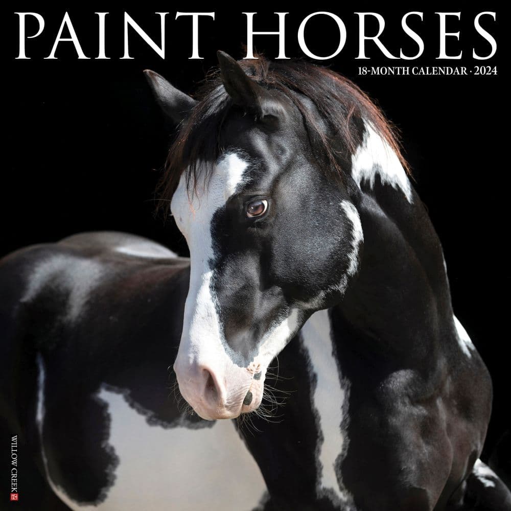 Horses Paint 2024 Wall Calendar