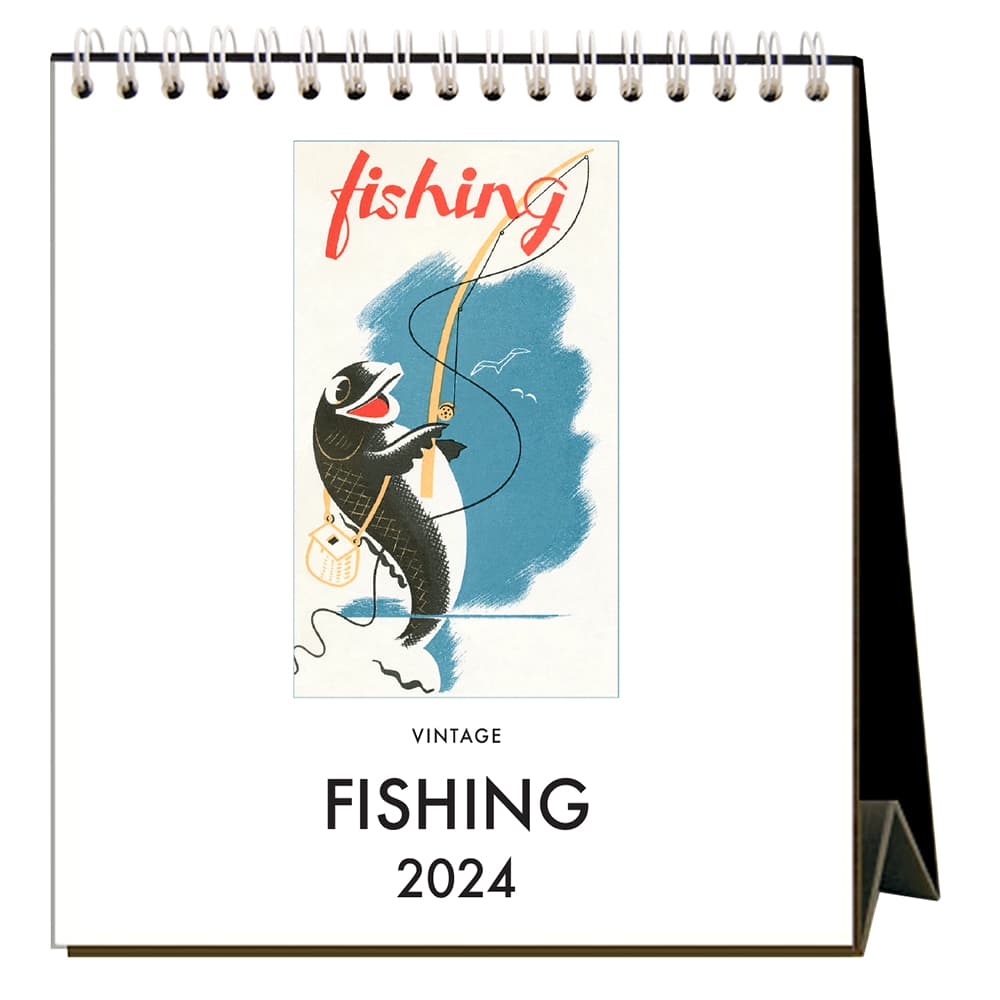 Fishing 2024 Easel Desk Calendar