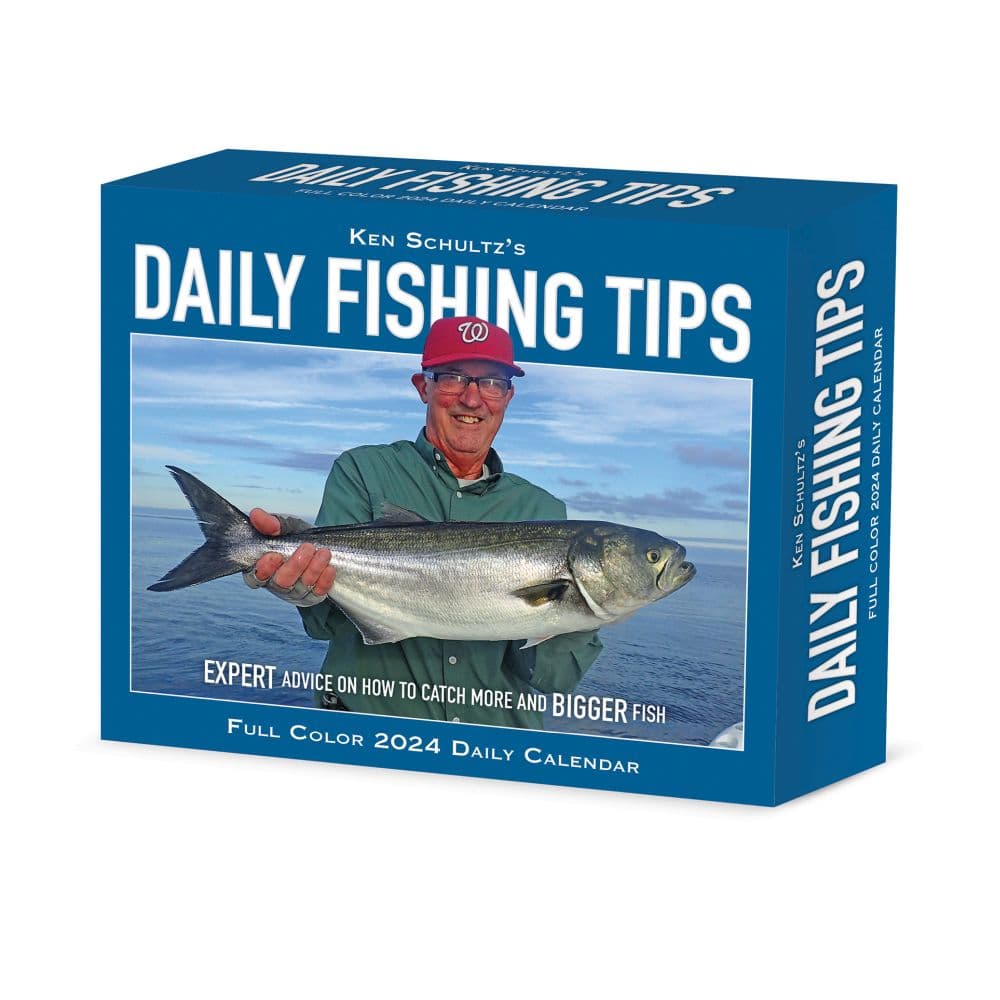 Fishing Tips Schultz 2024 Desk Calendar