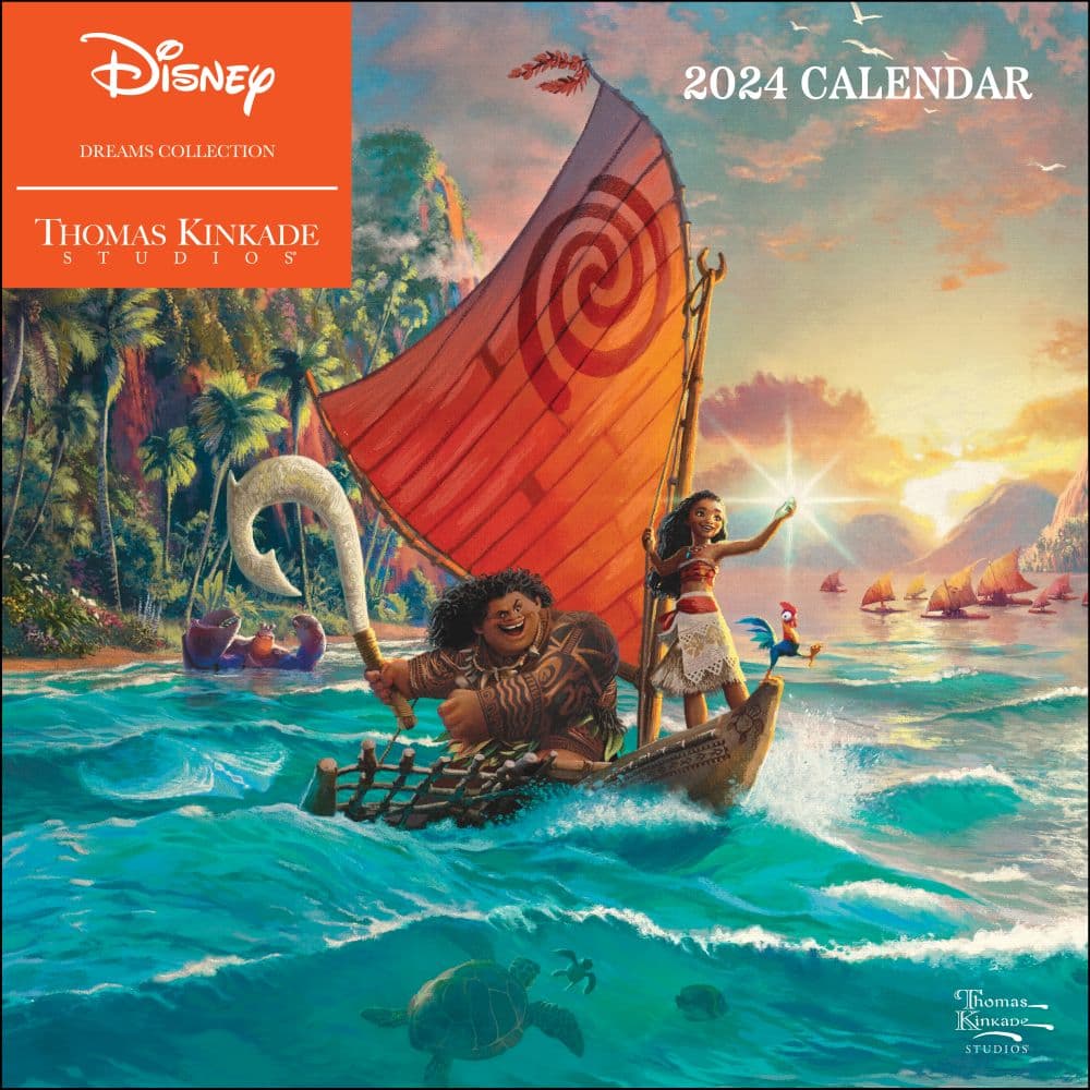 Kinkade Disney Collection 2024 Wall Calendar