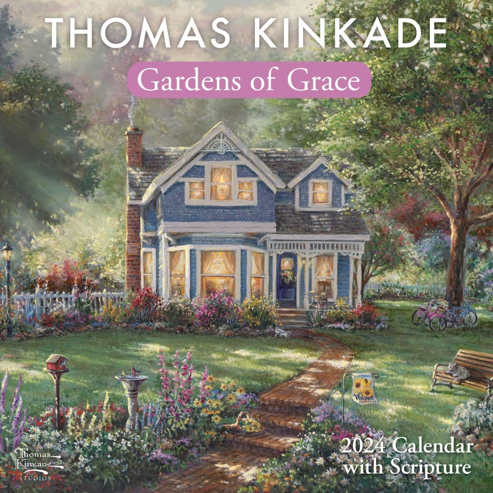 Kinkade Gardens of Grace 2024 Wall Calendar