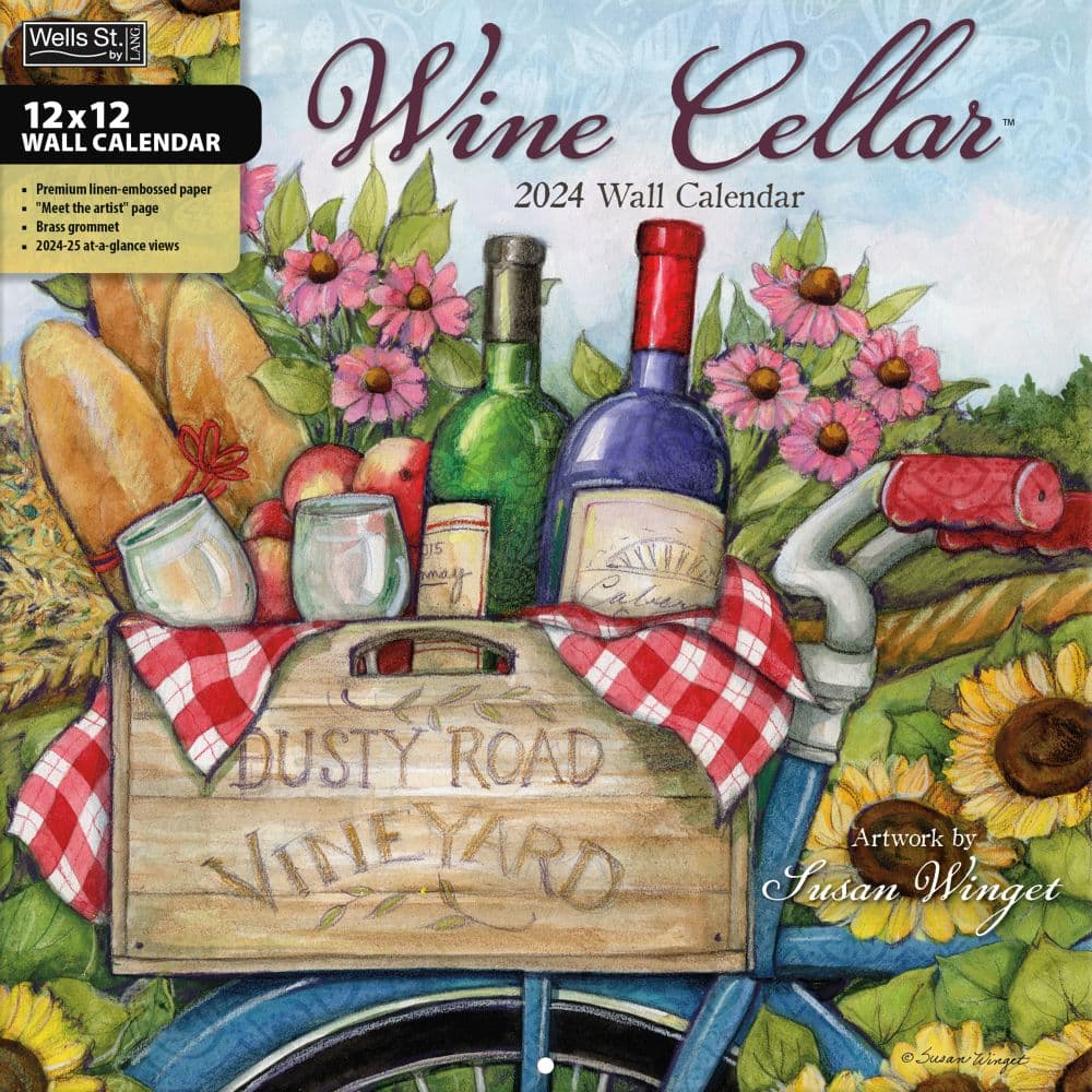 Wine Cellar 2024 Wall Calendar