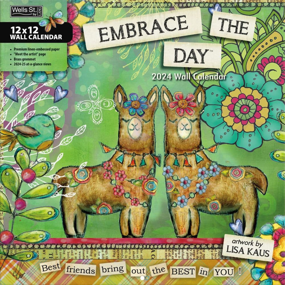 Embrace The Day 2024 Wall Calendar