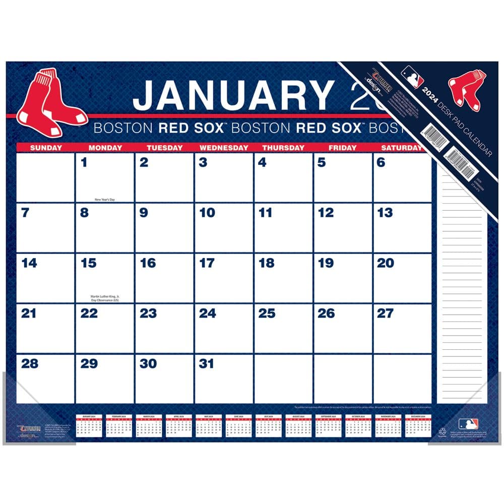 MLB Boston Red Sox 2024 Desk Pad