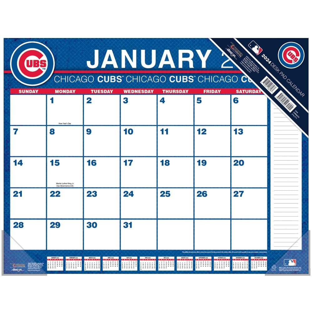 MLB Chicago Cubs 2024 Desk Pad