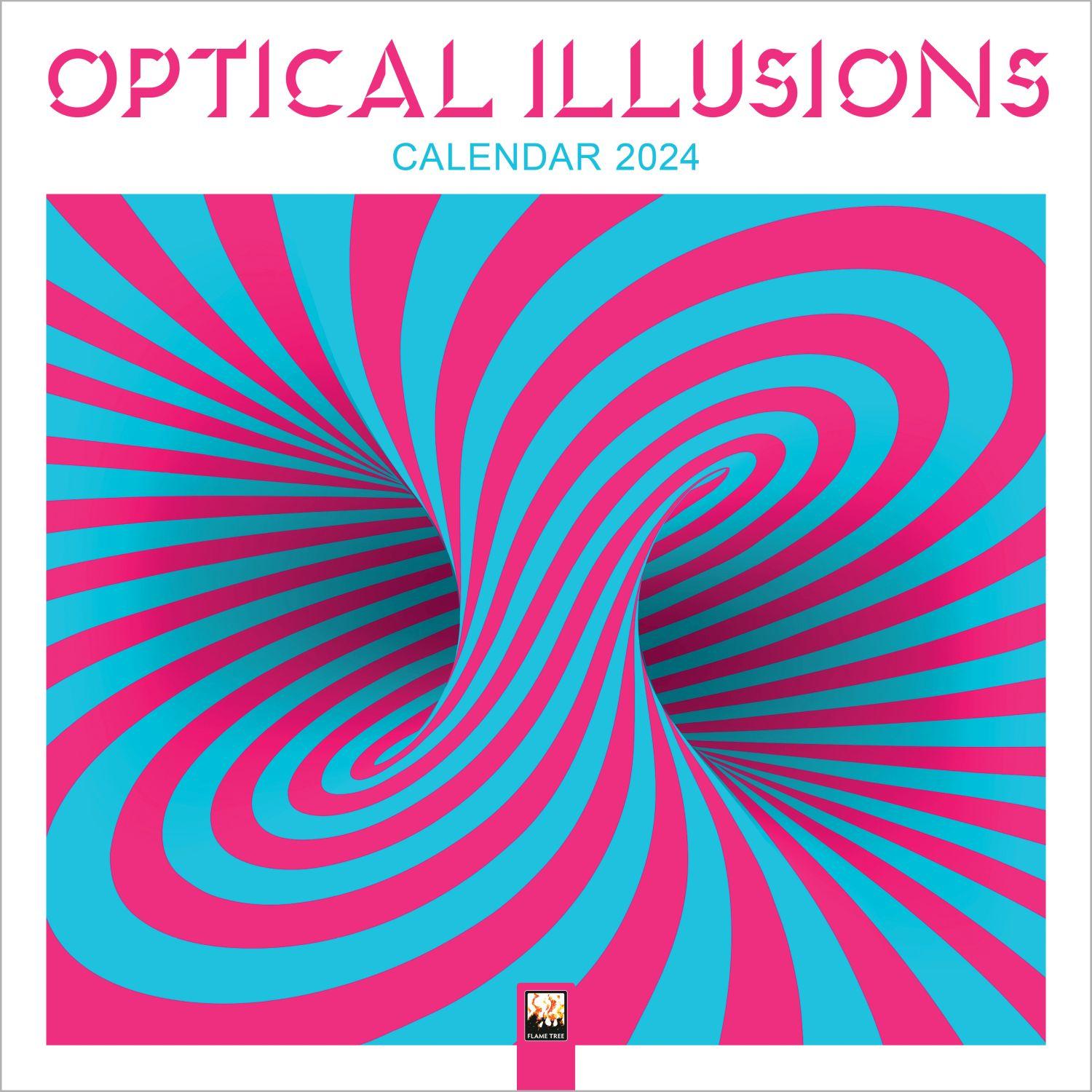 Optical Illusions 2024 Wall Calendar