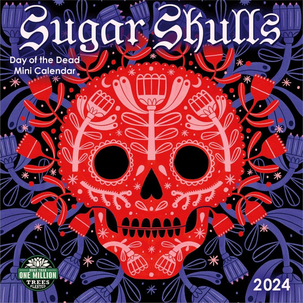Sugar Skulls 2024 Mini Wall Calendar