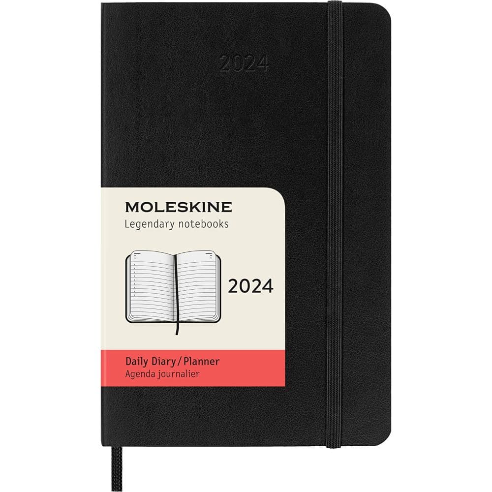 Moleskine Pocket Black Daily 2024 Planner