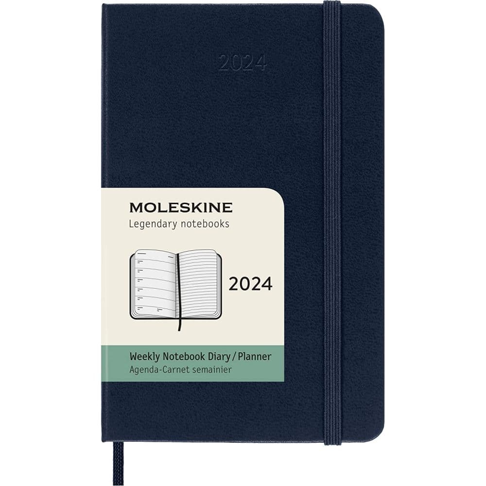 Moleskine Pocket Blue Weekly 2024 Planner