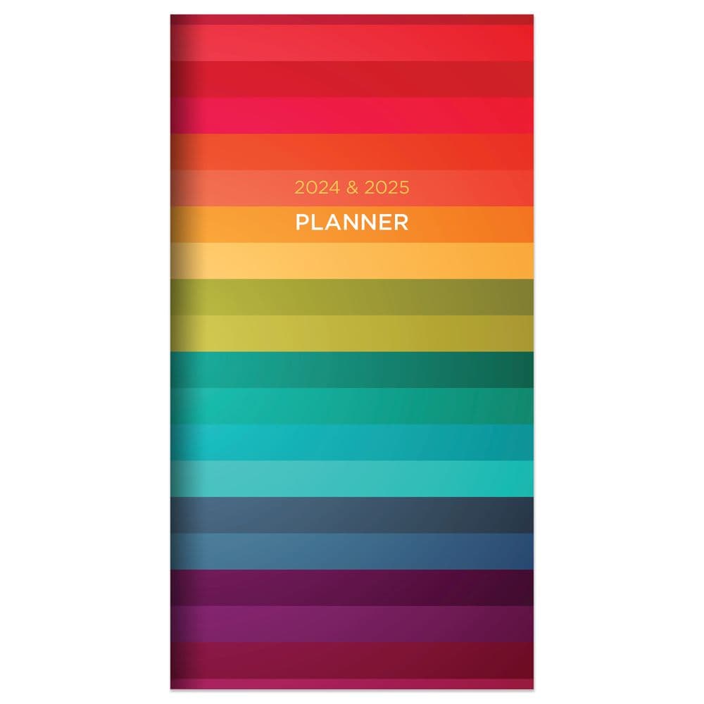 Rainbow Stripe 2yr 2024 Pocket Planner