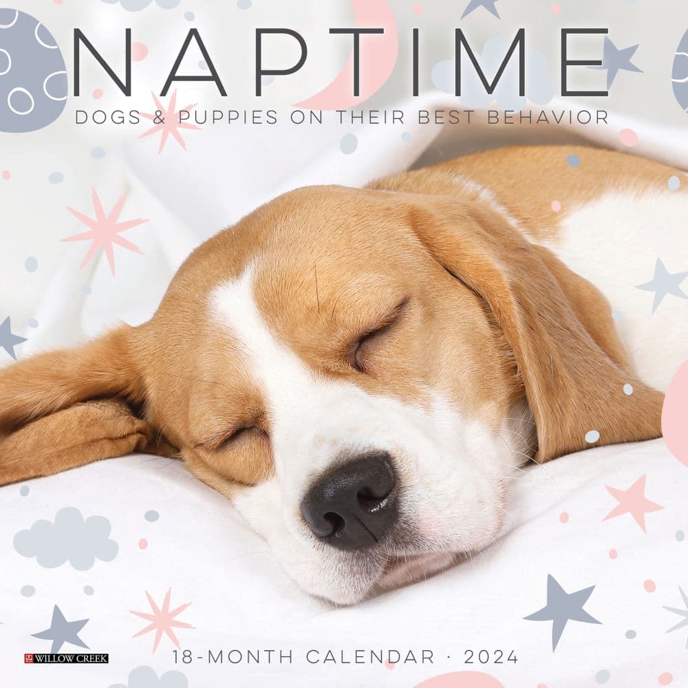 Naptime Dogs 2024 Mini Wall Calendar