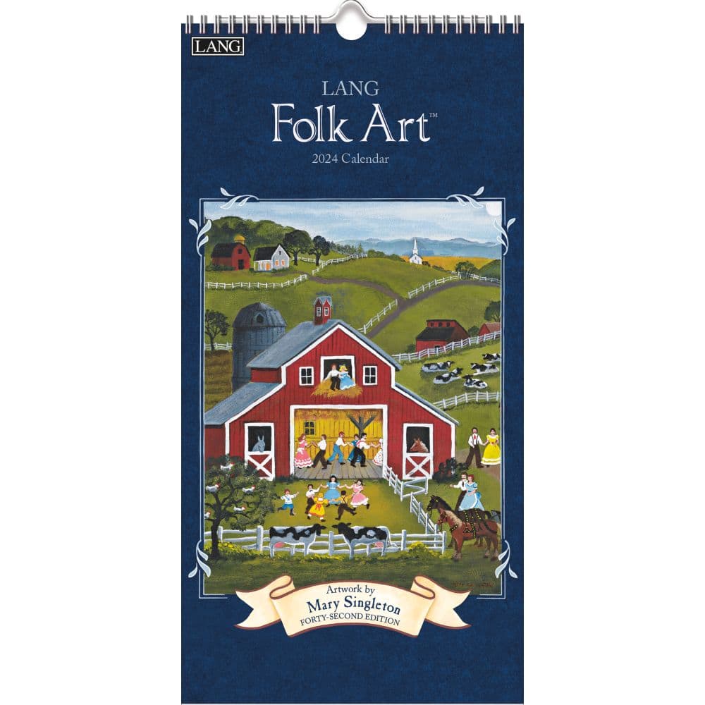 Lang Folk Art Vertical 2024 Wall Calendar