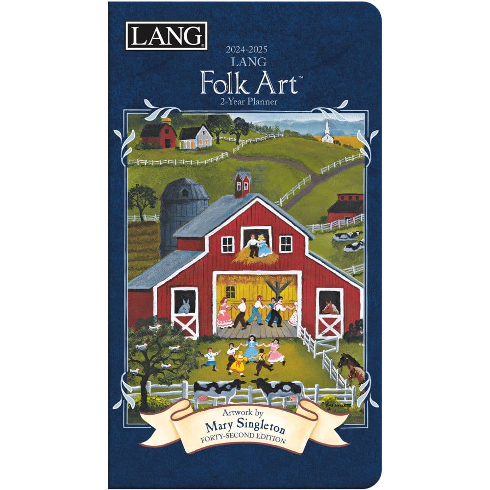 Lang Folk Art 2 Yr 2024 Pocket Planner