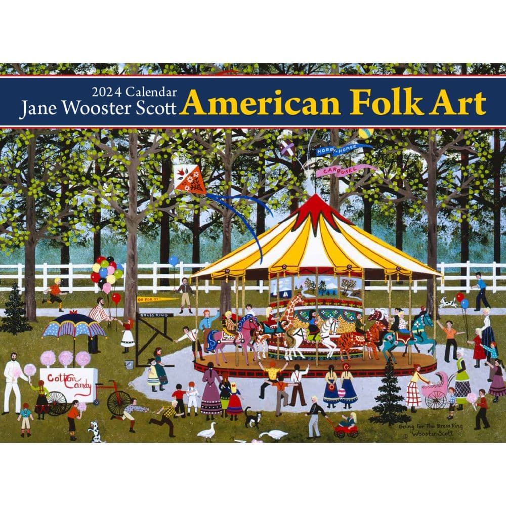 American Folk Art 2024 Wall Calendar