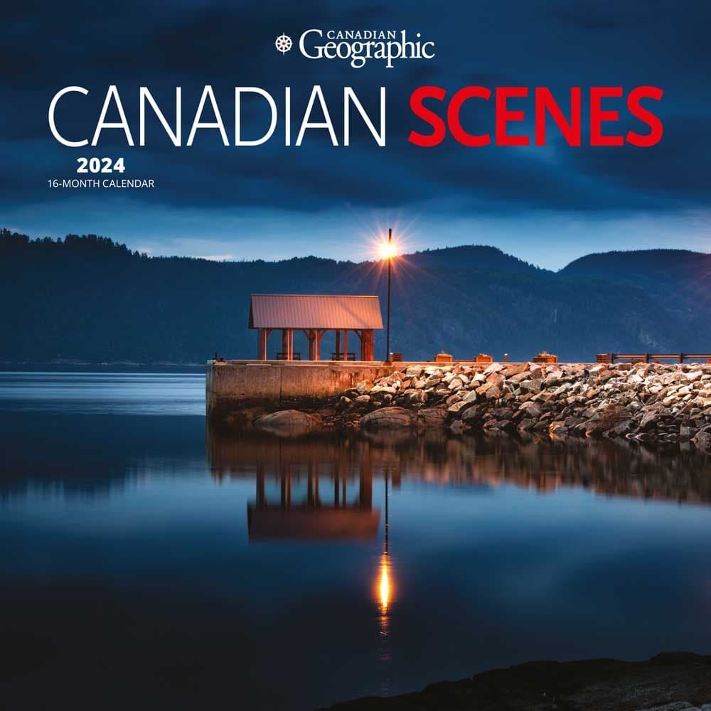 Canadian Geographic Canadian Scenes 2024 Wall Calendar